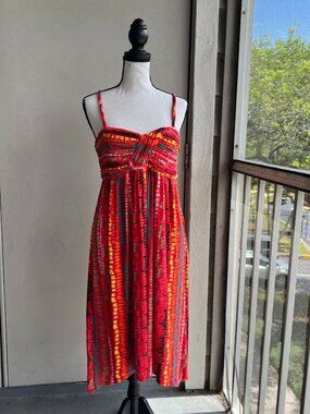 Laundry By Shelli Segal Multicolor Spaghetti Strap Dress